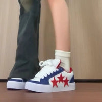 Damen Sneaker im modernen Sternen-Design – Blau