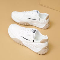 Damen Sportliche Sneaker mit rutschfester Sohle und atmungsaktiver Obermaterialstruktur – Schwarz