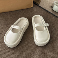 Damen Clogs mit eleganter Schnalle und bequemem Innenfutter – Cremeweiß