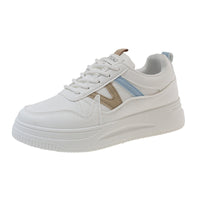 Damen Hohe Plattform-Sneaker mit orthopädischer Dämpfung und stylischem Design – Hellblau