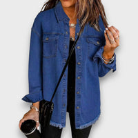 Karela – Klassische Jeansjacke – Dunkelblau