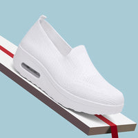 Damen Bequeme Slip-On Sneakers mit Luftpolstertechnologie – Weiß