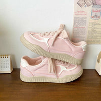 Damen Komfortable Sneakers mit atmungsaktiver Mesh-Oberfläche und rutschfester Sohle – Rosarot
