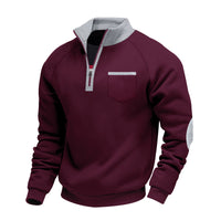 Julian | Herrenpullover modern sportlich und locker – Bordeaux