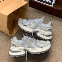 Damen Atmungsaktive Performance Sneakers mit innovativem Stützsystem – Silber