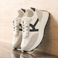 Damen Elegante Freizeit-Sneaker mit atmungsaktiver Sohle und gepolstertem Innenfutter – Grau