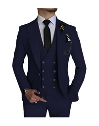 Stilvoller Hochzeitsgastanzug für Herren | Slim Fit – Marine