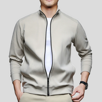 Leichte Steppjacke mit Stehkragen für Herren – Grau