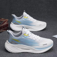 Damen Hochleistungs-Laufschuhe mit atmungsaktivem Mesh-Obermaterial und flexibler Dämpfungstechnologie – Weißblau