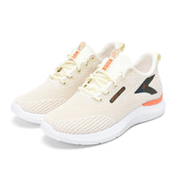 Damen Sportliche Atmungsaktive Sneakers mit flexiblem Mesh-Obermaterial – Beige