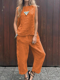 Monica™ | Bequemes zweiteiliges Sommerset – Orange