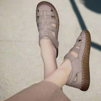 Deichma Sandalen Damen | Modisch Bequeme Sommer-Pantoletten für heiße Tage – Beige