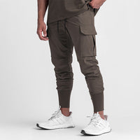 Damon | Multi-Taschen Jogginghose – Braun