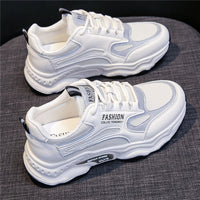 Damen Sportliche Sneakers mit atmungsaktivem Obermaterial und dämpfender Sohle – Schwarz