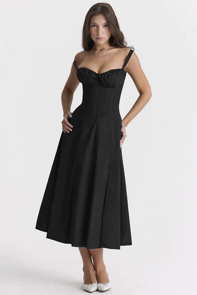 Amara - Florales Midi-Kleid