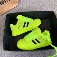 Damen Sportliche Sneaker mit gepolsterter Laufsohle und atmungsaktivem Obermaterial – Grün