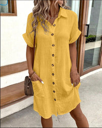 Melissa™ | Bequemes Sommerkleid – Gelb