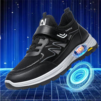 Damen Sportliche Sneaker mit innovativem Klettverschluss und atmungsaktiver Mesh-Oberfläche – Schwarz