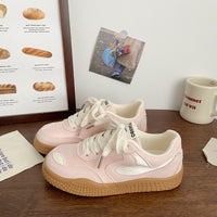 Damen Sportliche Freizeit-Sneaker mit dämpfender Sohle und atmungsaktivem Obermaterial – Rosarot