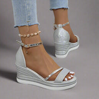 Anna | Elegante Komfort-Sandalen – Silber