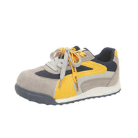 Damen Sneakers mit weichem Wildleder und innovativer Schnürtechnologie – Blaugelb
