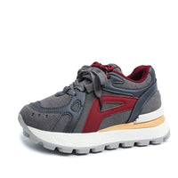 Damen Sportliche Komfort Sneakers mit dämpfender Sohle und einzigartigem Design – Grau