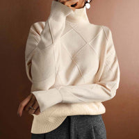 Denise | Warme Strickjacke – Beige