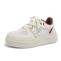 Damen Modische Sneakers mit dämpfender Sohle und atmungsaktiver Mesh-Oberfläche – Rot