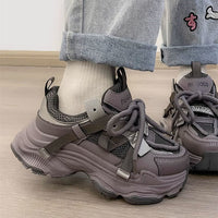 Damen Sportliche Freizeitschuhe mit atmungsaktiver Mesh-Oberfläche – Lila
