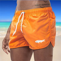 Heidi Mode | Strandshorts mehrfarbige Sportshorts – Orange