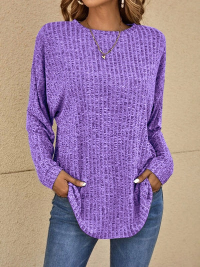Yanna - Lässiger Langarm-Pullover