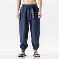 Hideo | Japanische Komforthose – Marine