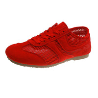 Damen Atmungsaktive Sneakers mit flexiblem Design und komfortabler Dämpfung – Rot