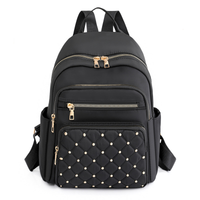 Damen Rucksack Mit Mehreren Taschen | Geräumig – Schwarz