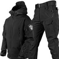 Nomad-Set | Wetterfeste Outdoor-Kombination – Schwarz