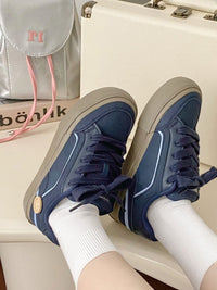 Damen Modische Sneakers mit atmungsaktiver Obermaterialstruktur und bequemem Dämpfungssystem – Blau