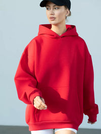 Heidi-Mode | Lässiger lockerer Pullover Sweatshirt – Rot