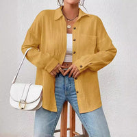 Kireliae - Hemd mit Button-down-Kragen – Gelb