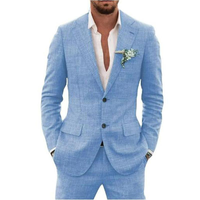 Herren Hochzeitsgast Anzug | Jacke und Hose – Himmelblau