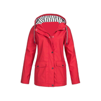 Regenjacke für Damen | Wasserdicht – Rot