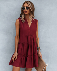 Amelie® | Ibiza Mode stilvolle Frauen Kleid für den Sommer – Rot