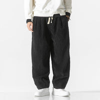 MATTIS - WEITE CORDHOSE – Schwarz