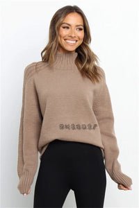 Hannah - Eleganter Strickpullover – Camel