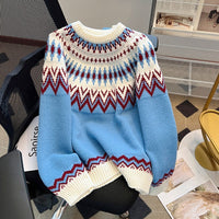 NORDISCHER PULLOVER | WARM, STILVOLL, BEQUEM – Blau