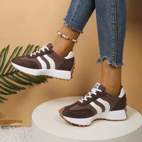 Damen Sportliche Sneakers mit rutschfester Sohle und atmungsaktivem Obermaterial – Braun