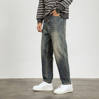 Sandro | Relaxed Fit Tapered Jeans – Retroblau