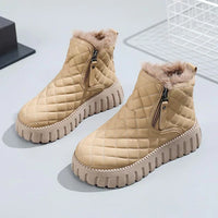 Poiloria | Kaschmir-Winterstiefel für Damen – Kaffee