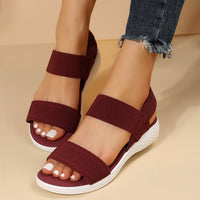 Jella | Damen Freizeit-Sandalen – Bordeaux