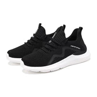 Damen Atmungsaktive Sneaker mit Mesh-Obermaterial – Schwarz