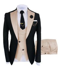 Luxuriöser Hochzeitsgastanzug Für Herren | 3-teilig – Beige